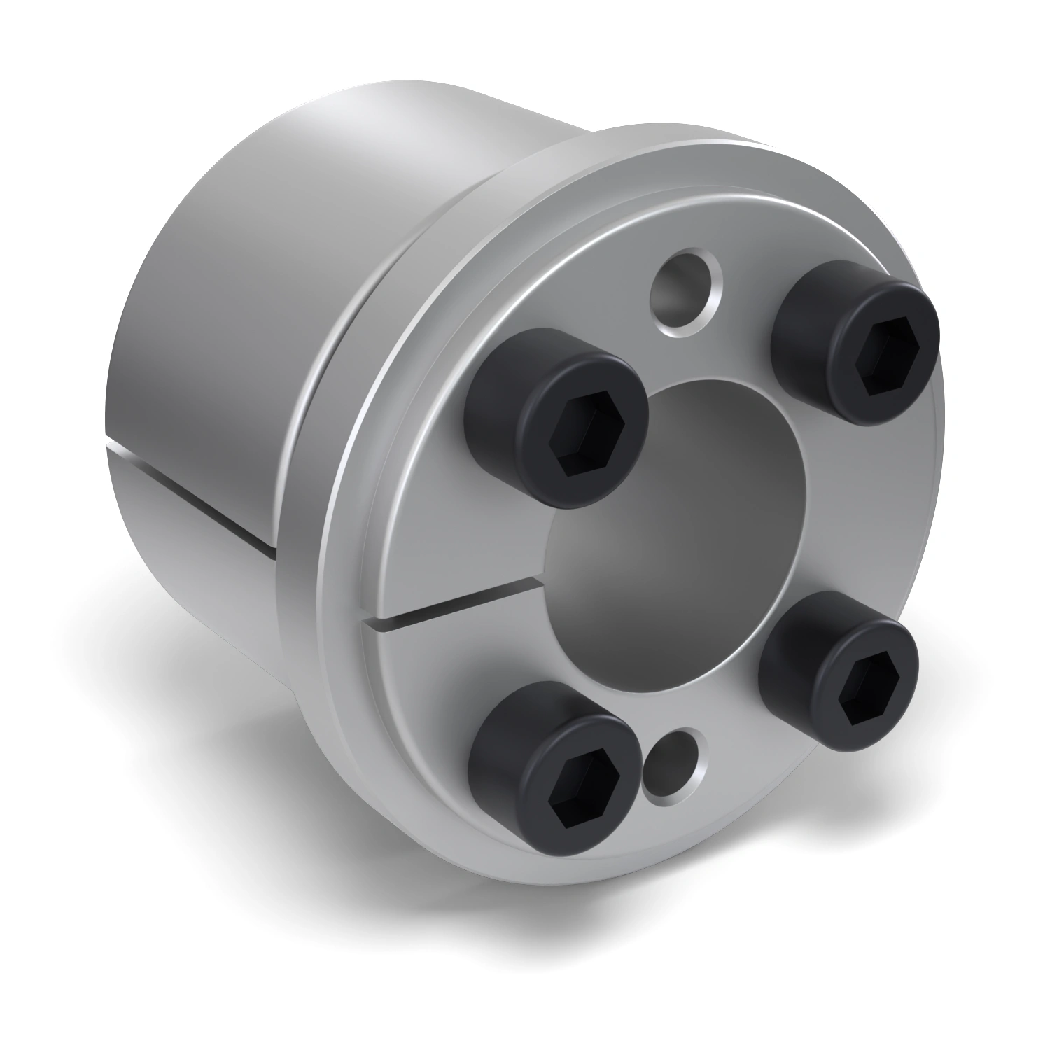 Spannsatz STW73-22x47, Frontalansicht der Stirnseite mit 4 Spannschrauben