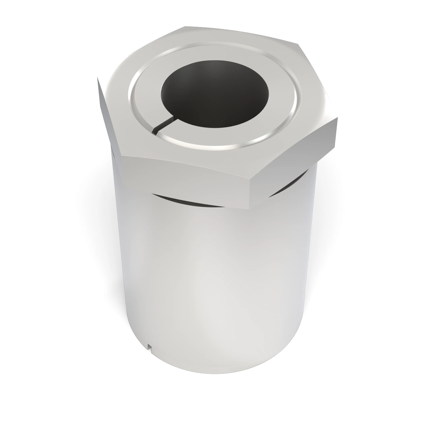 Spannsatz STW64SS-5x10 Edelstahl, liegend in der Draufsicht