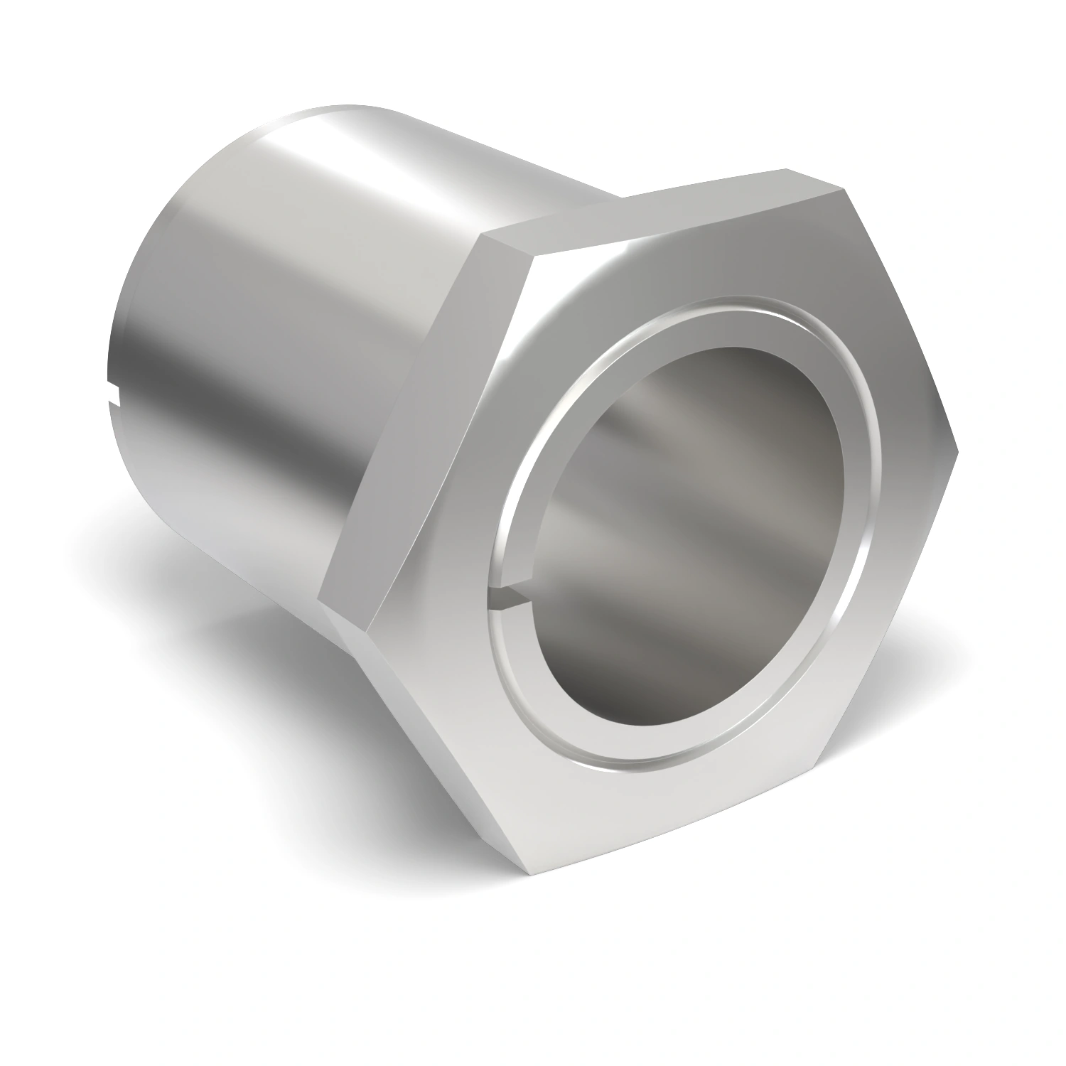 Spannsatz STW64SS-15.88x23 Edelstahl, Frontalansicht der Stirnseite