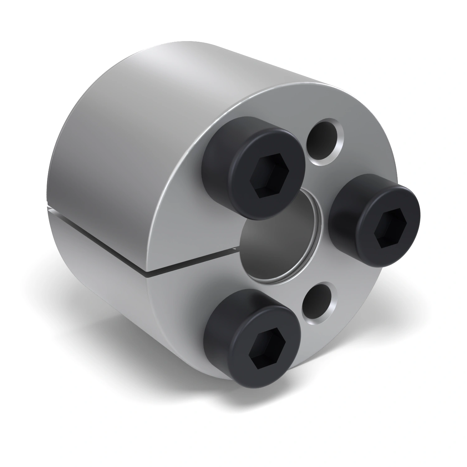Spannsatz STW71-5x16, Frontalansicht der Stirnseite mit 3 Spannschrauben