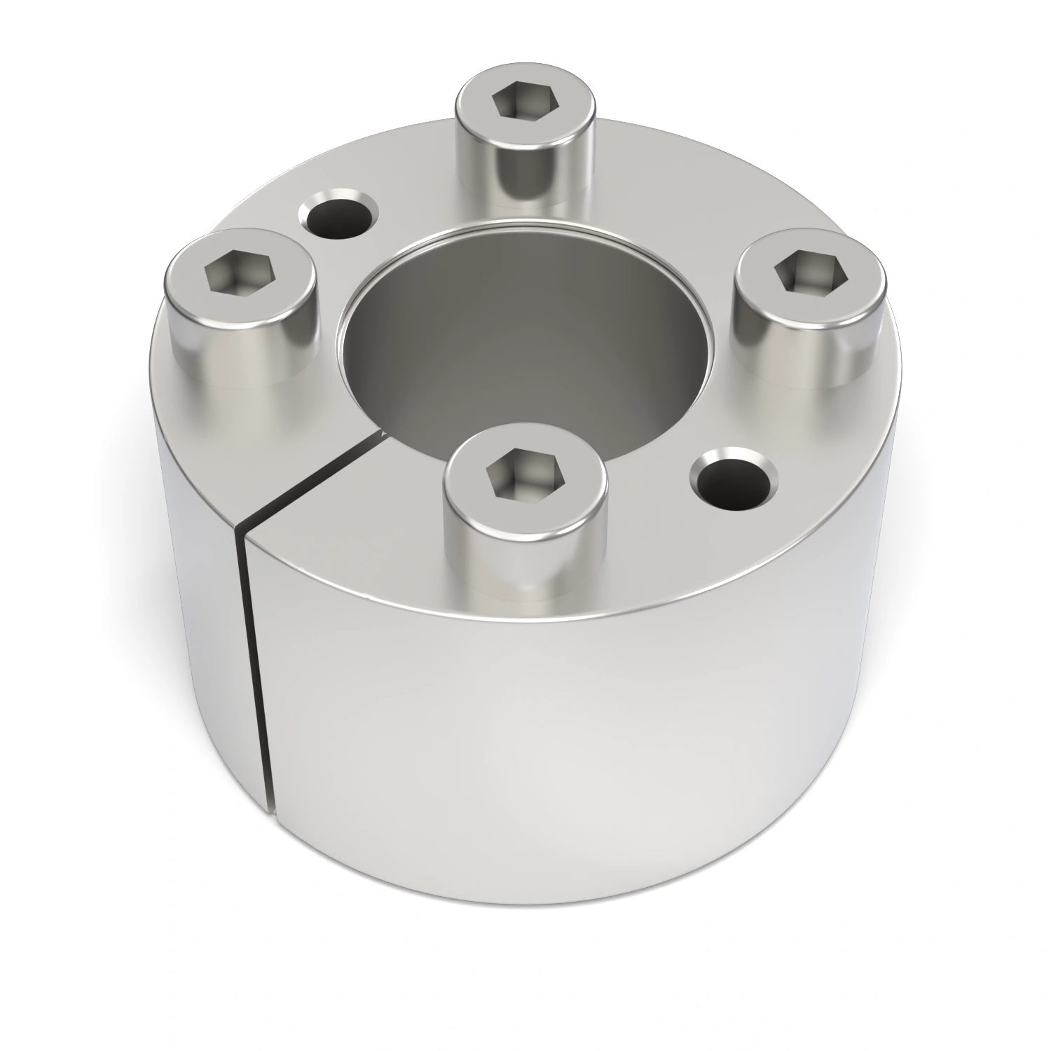 Spannsatz STW71SS-17x35 Edelstahl, liegend in der Draufsicht
