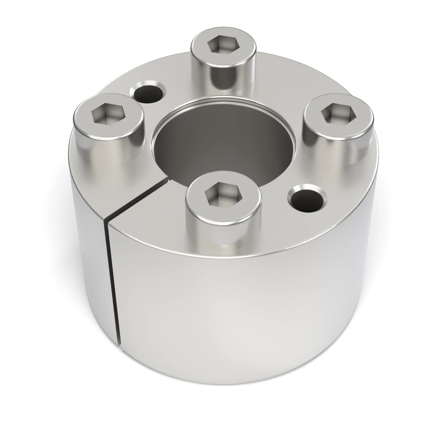 Spannsatz STW71SS-9x20 Edelstahl, liegend in der Draufsicht