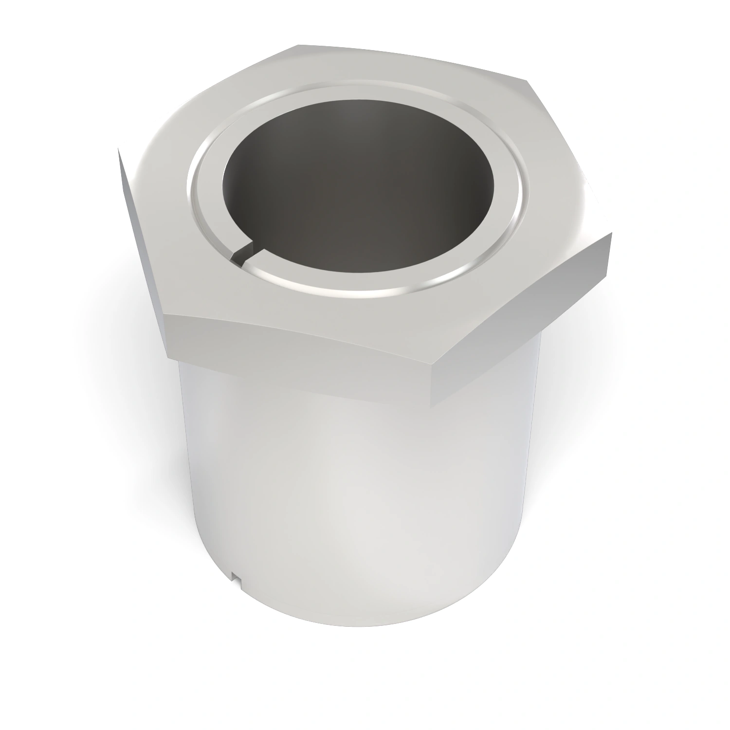 Spannsatz STW64SS-15.88x23 Edelstahl, liegend in der Draufsicht
