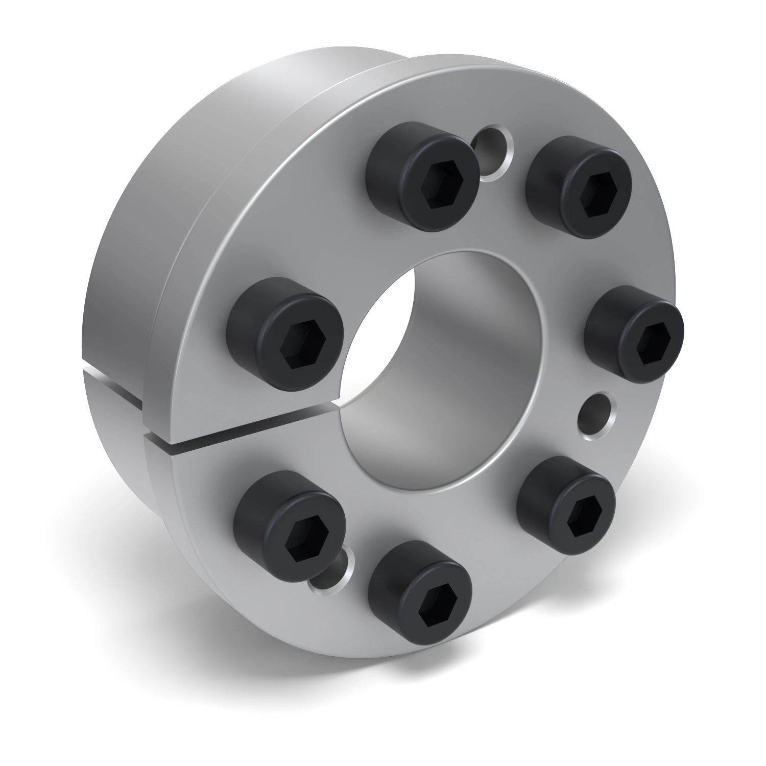 Spannsatz STW31-35x80, Frontalansicht der Stirnseite mit 7 Spannschrauben