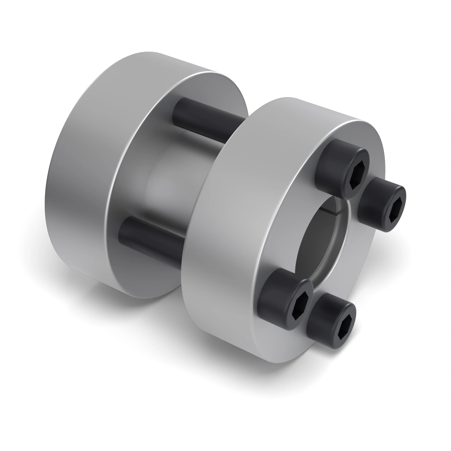 Starre Wellenkupplung STW72-20x50 zur starren Verbindung zweier fluchtender Wellen Ø 20 mm, Außen-Ø 50 mm