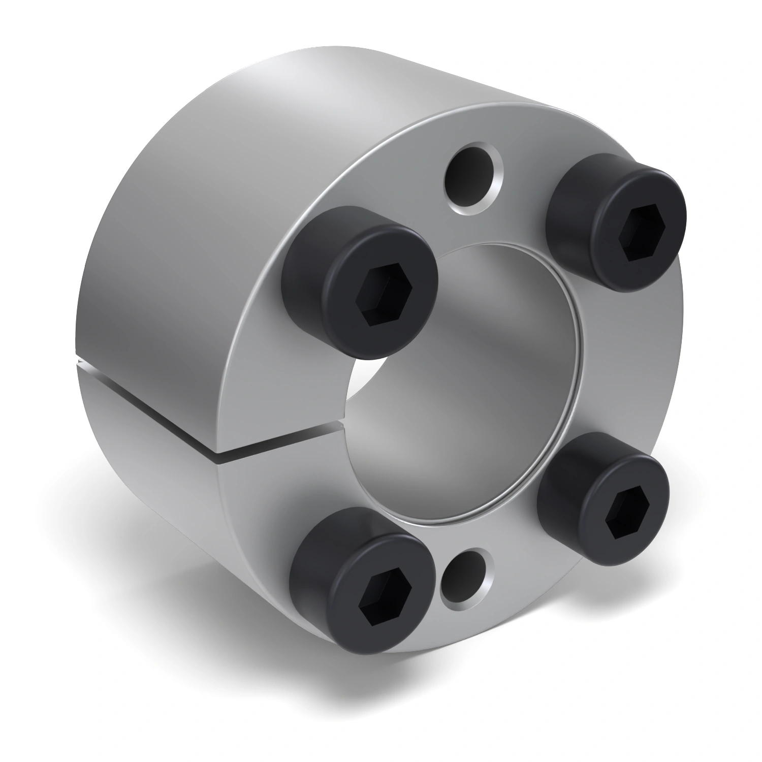 Spannsatz STW71-16x32, Frontalansicht der Stirnseite mit 4 Spannschrauben