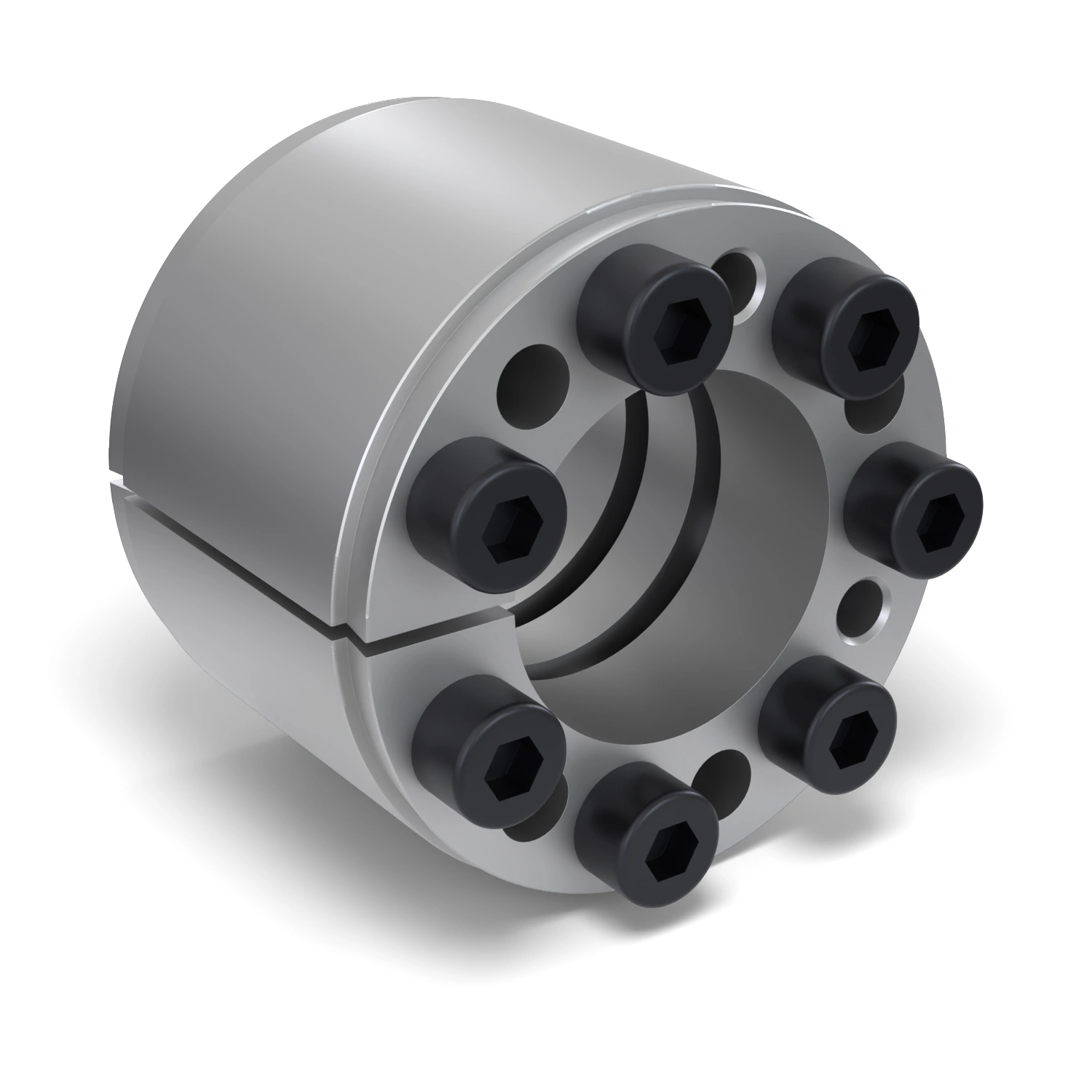 Spannsatz STW33-40x75, Frontalansicht der Stirnseite mit 7 Spannschrauben