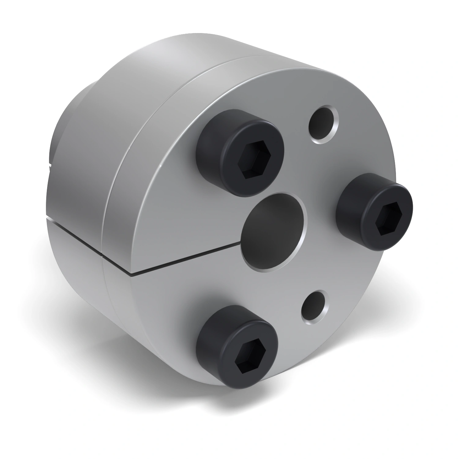 Spannsatz STW27-6x14, Frontalansicht der Stirnseite mit 3 Spannschrauben