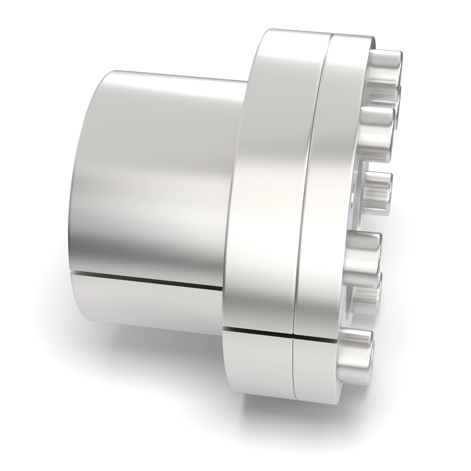 Spannsatz STW27SS-40x53 Edelstahl, Seitenansicht – selbstzentrierende Bauform