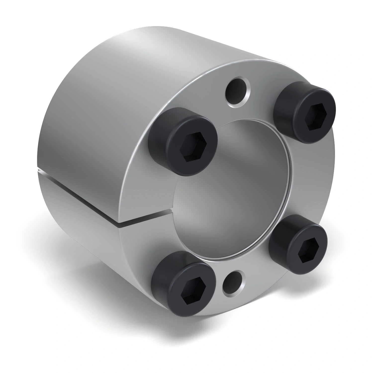Spannsatz STW71-14x26, Frontalansicht der Stirnseite mit 4 Spannschrauben
