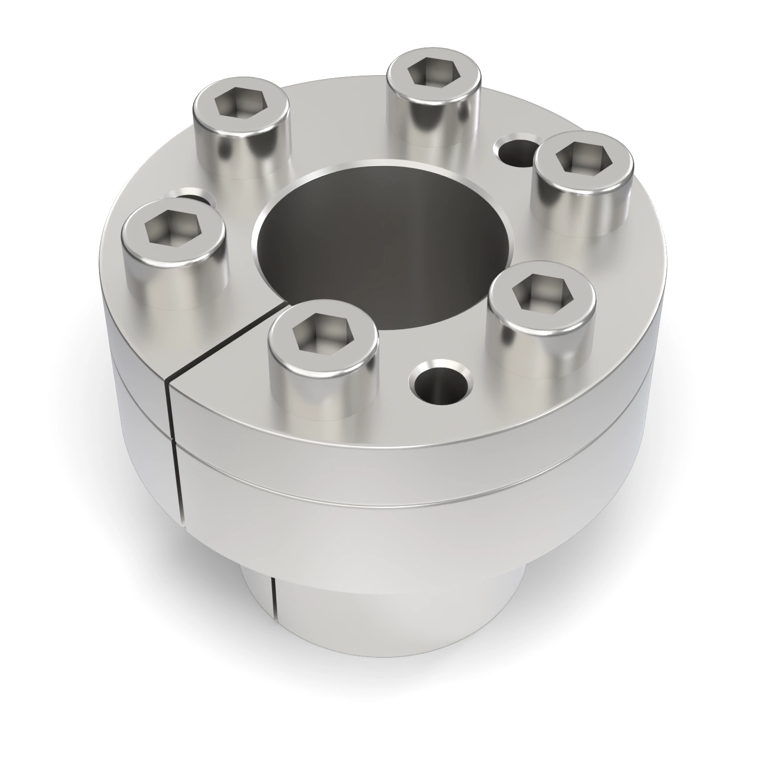 Spannsatz STW27SS-25x34 Edelstahl, liegend in der Draufsicht