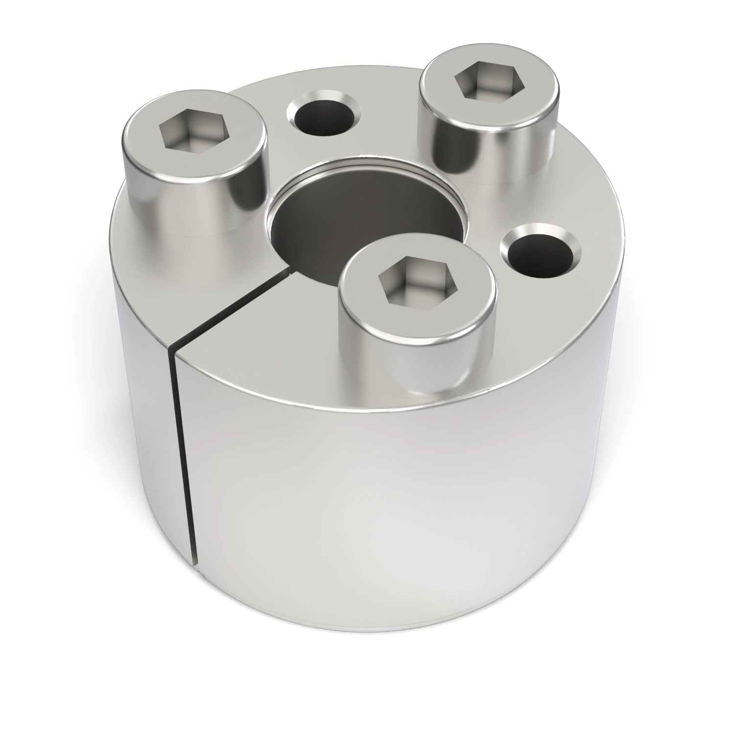 Spannsatz STW71SS-6x16 Edelstahl, liegend in der Draufsicht