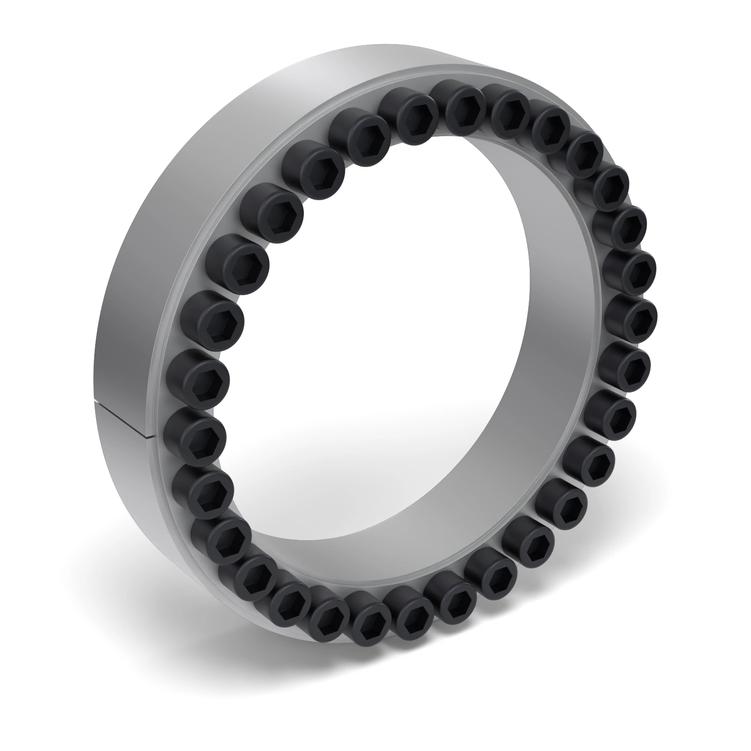 Spannsatz STW60-200x260, Frontalansicht der Stirnseite mit 30 Spannschrauben