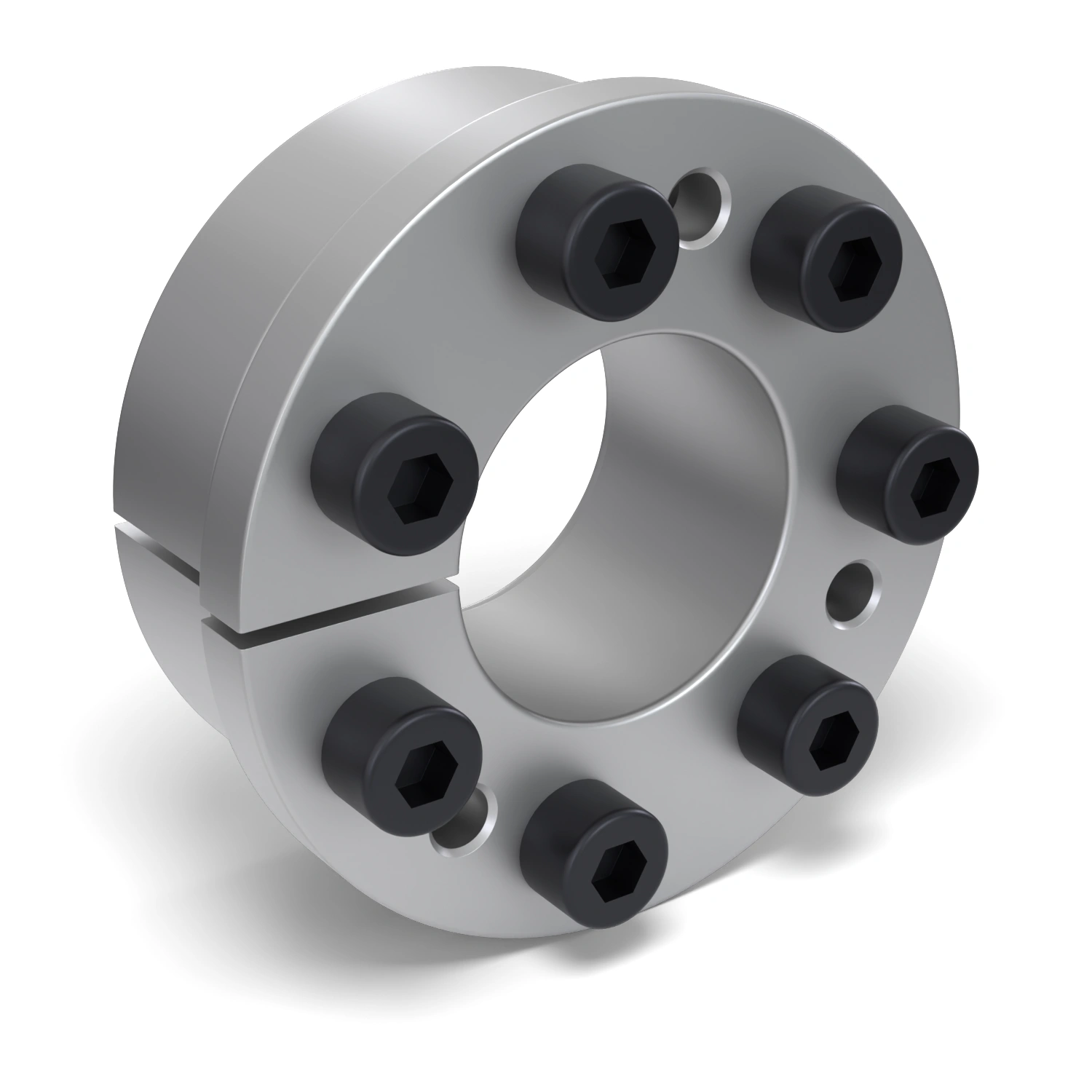 Spannsatz STW31-40x80, Frontalansicht der Stirnseite mit 7 Spannschrauben