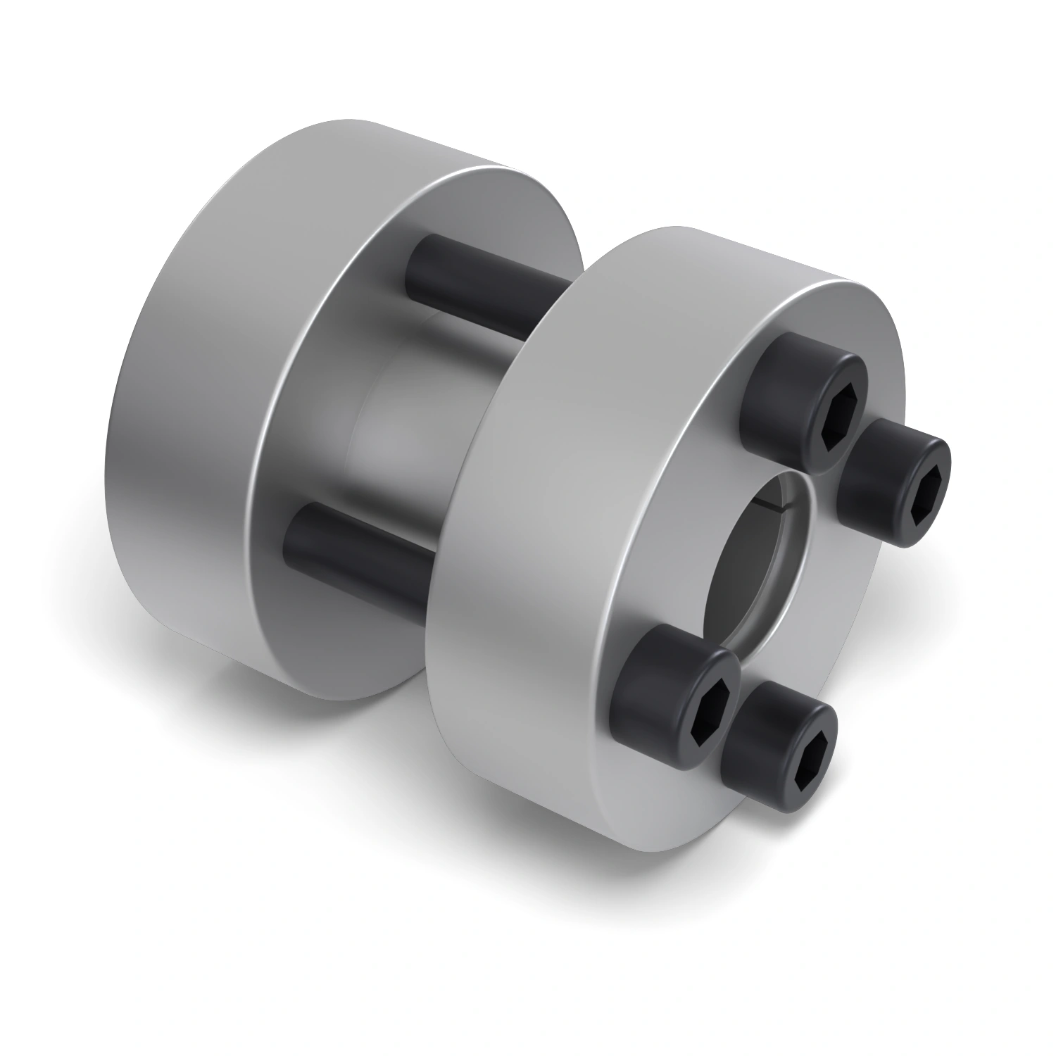 Starre Wellenkupplung STW72-17x50 zur starren Verbindung zweier fluchtender Wellen Ø 17 mm, Außen-Ø 50 mm