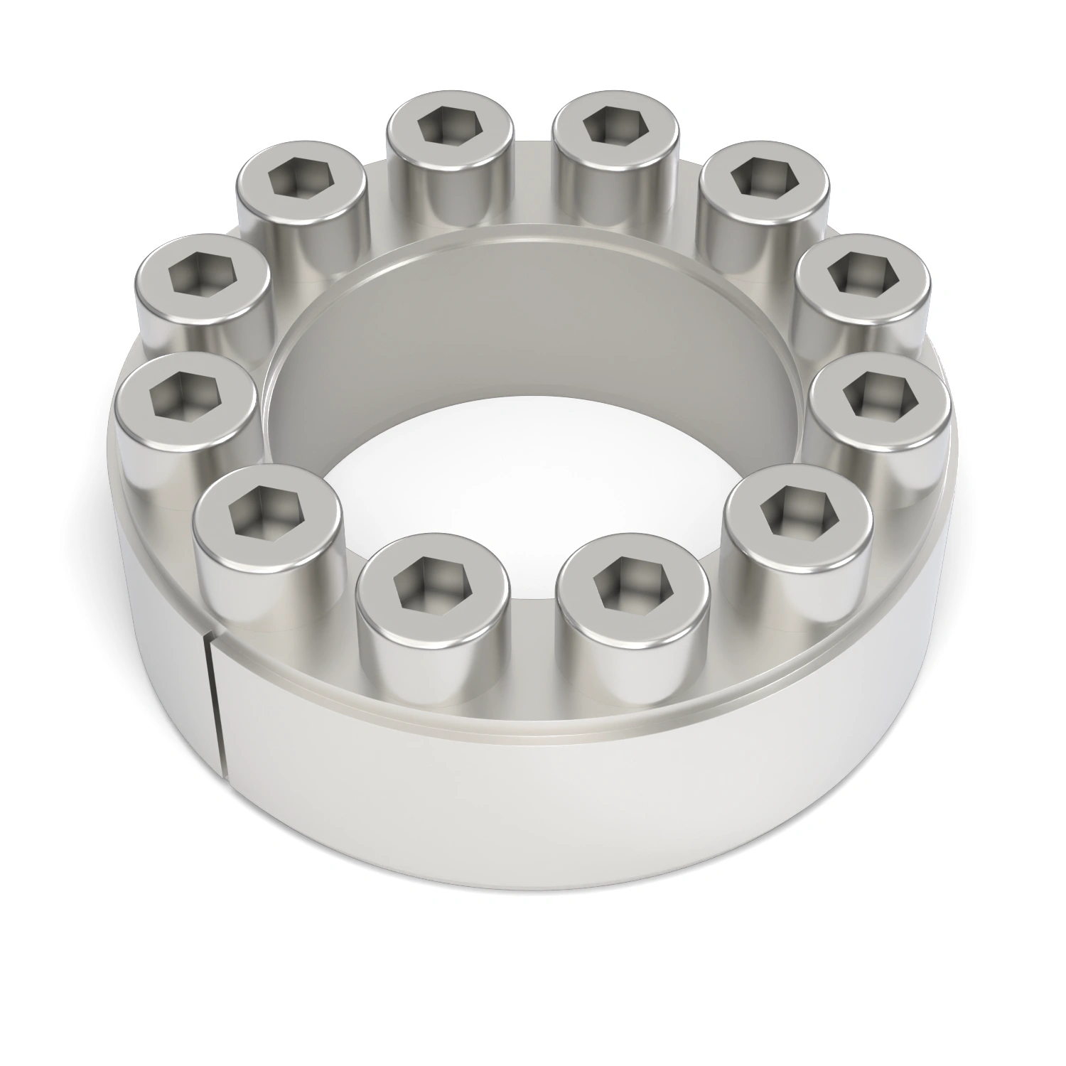 Spannsatz STW60SS-50x80 Edelstahl, liegend in der Draufsicht