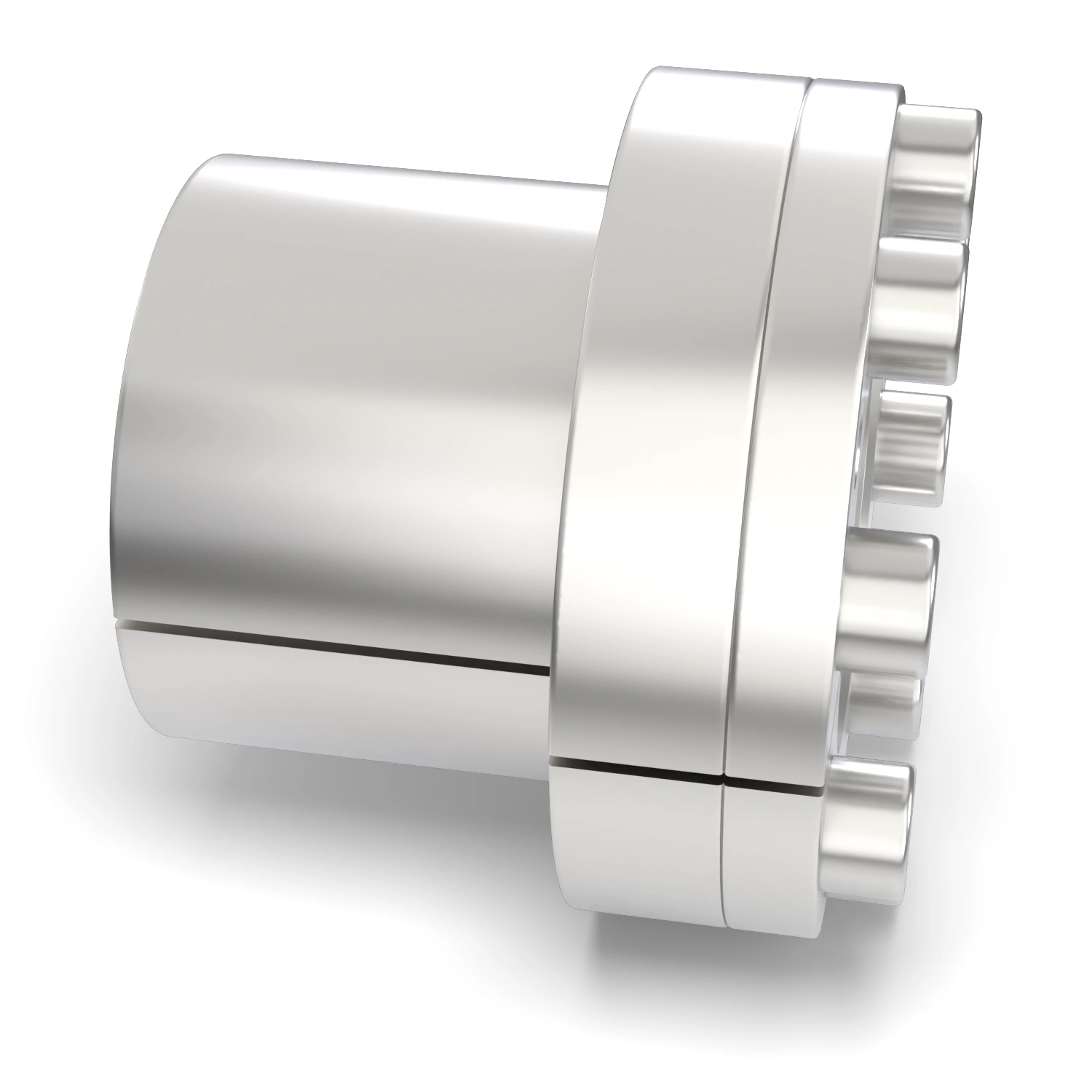 Spannsatz STW27SS-48x62 Edelstahl, Seitenansicht – selbstzentrierende Bauform