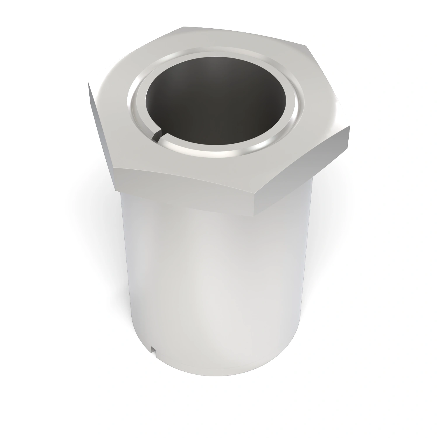 Spannsatz STW64SS-9.53x14 Edelstahl, liegend in der Draufsicht