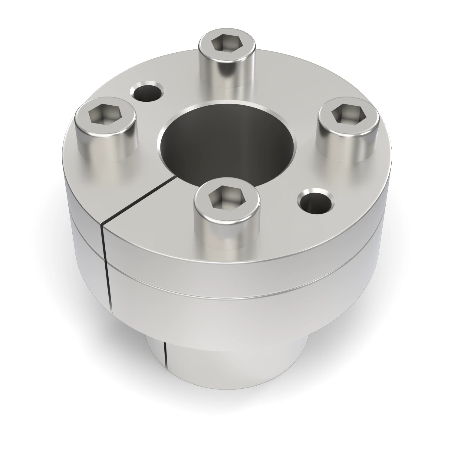 Spannsatz STW27SS-22x32 Edelstahl, liegend in der Draufsicht