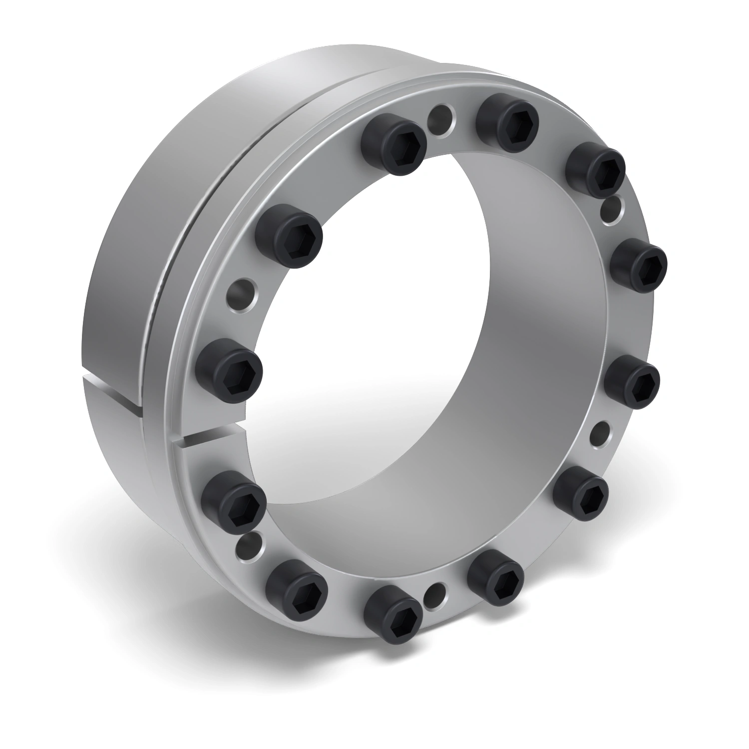 Spannsatz STW73-180x235, Frontalansicht der Stirnseite mit 12 Spannschrauben