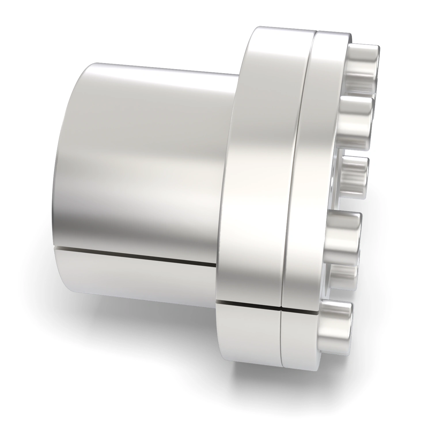 Spannsatz STW27SS-50x65 Edelstahl, Seitenansicht – selbstzentrierende Bauform