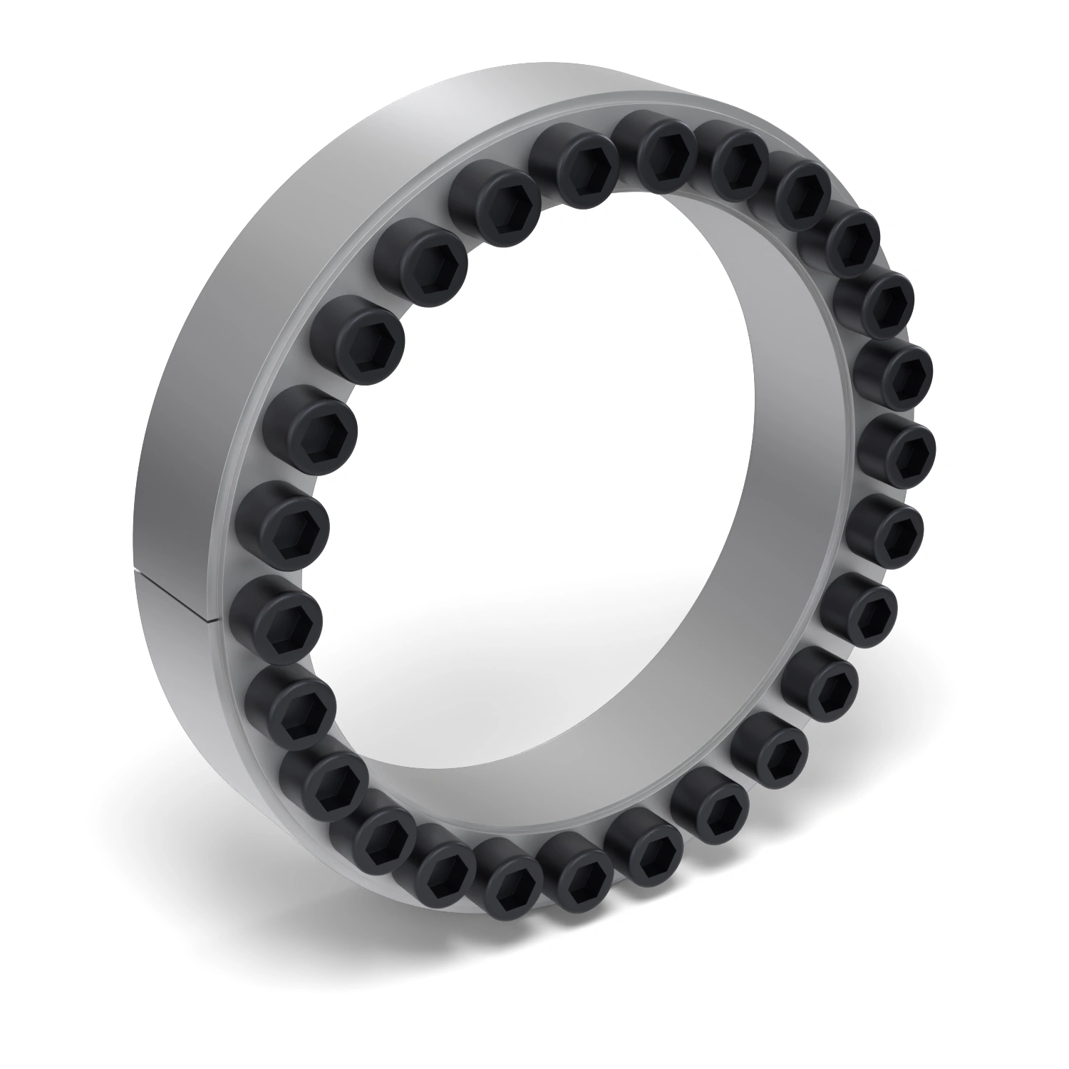 Spannsatz STW60-220x285, Frontalansicht der Stirnseite mit 26 Spannschrauben