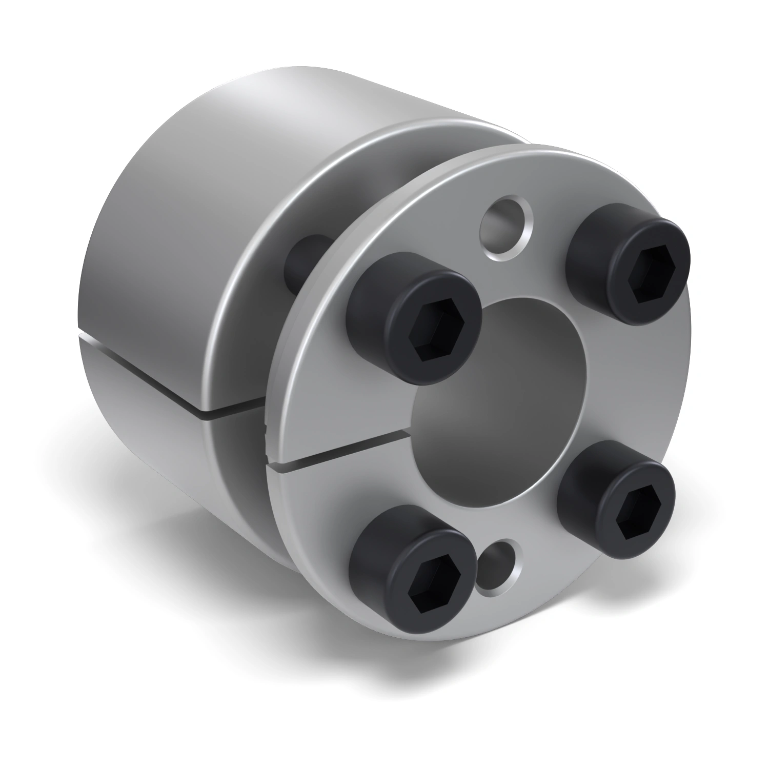Spannsatz STW26-20x47, Frontalansicht der Stirnseite mit 4 Spannschrauben