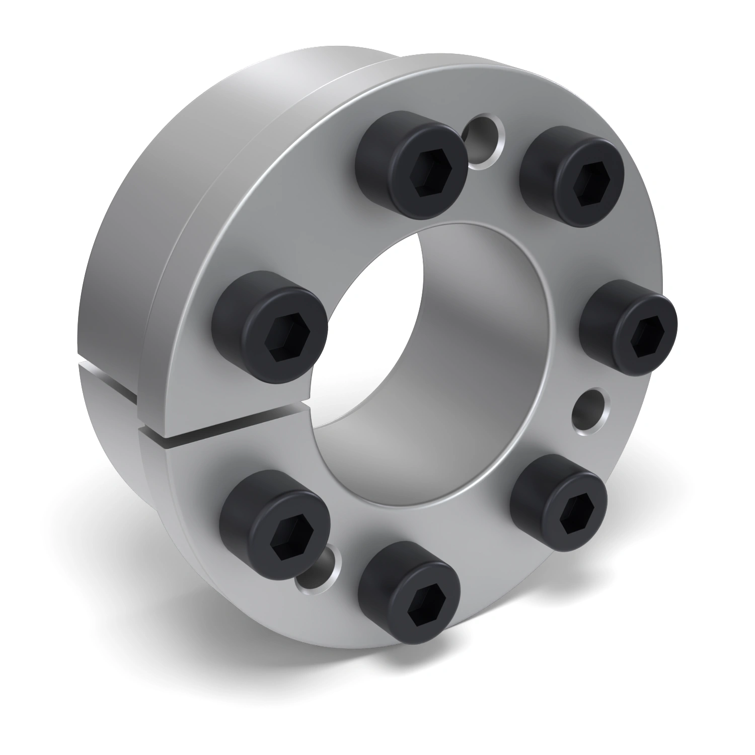 Spannsatz STW31-42x80, Frontalansicht der Stirnseite mit 7 Spannschrauben