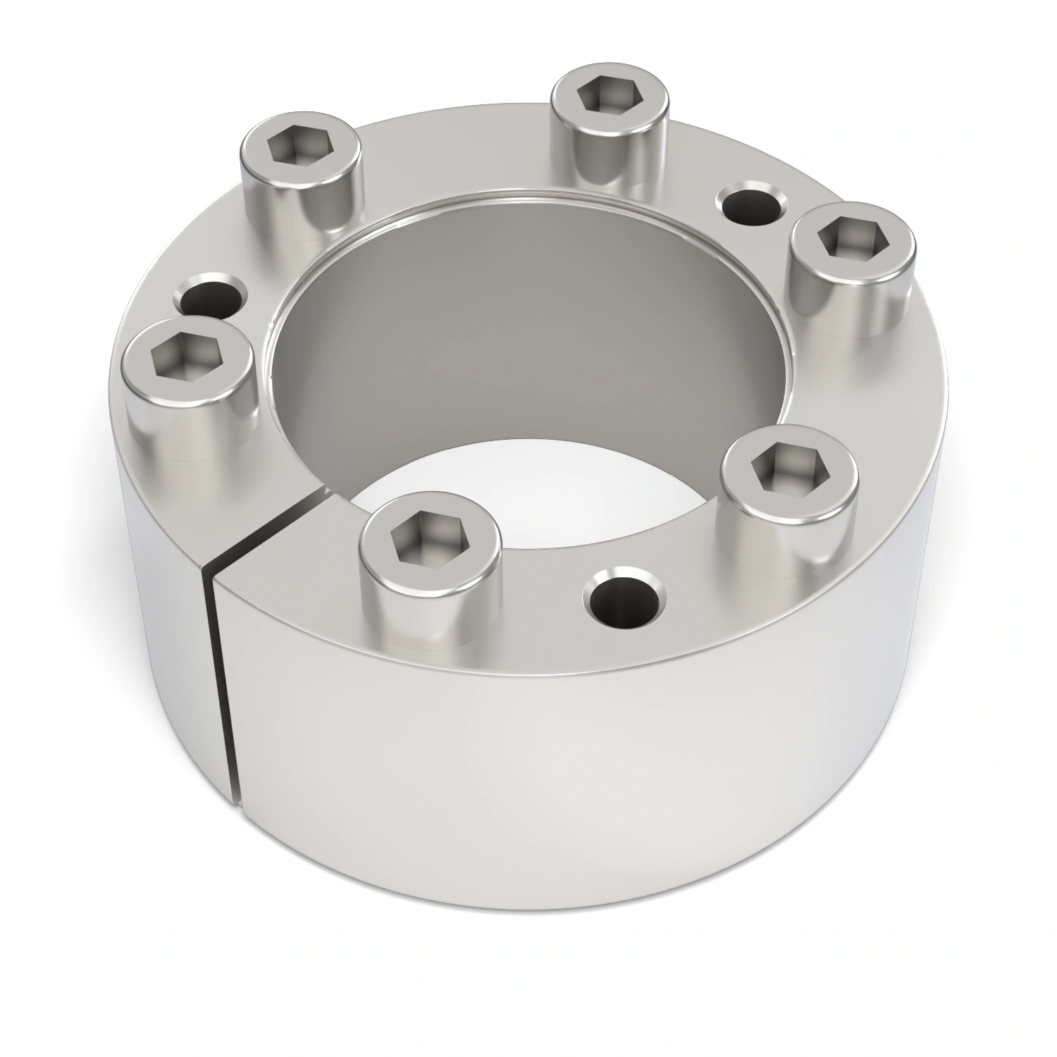 Spannsatz STW71SS-40x65 Edelstahl, liegend in der Draufsicht