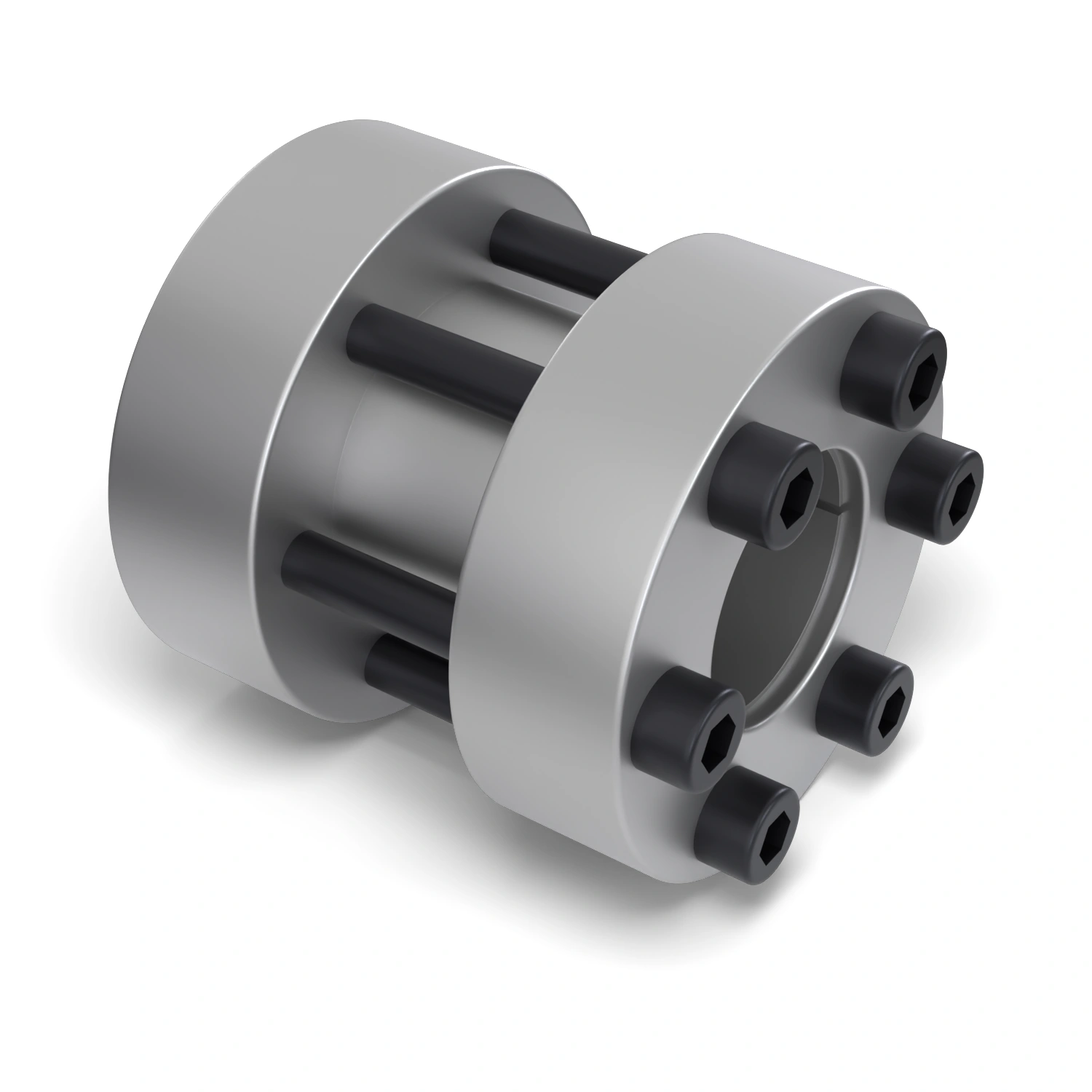 Starre Wellenkupplung STW72-28x60 zur starren Verbindung zweier fluchtender Wellen Ø 28 mm, Außen-Ø 60 mm