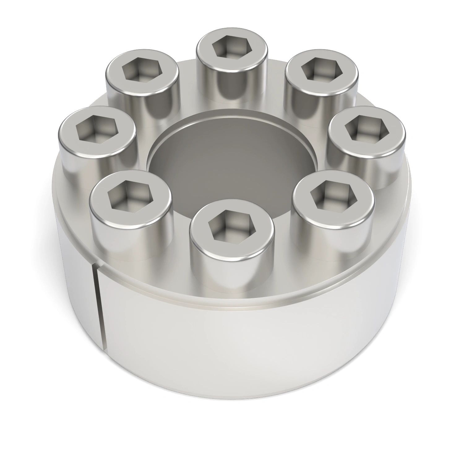 Spannsatz STW60SS-22x47 Edelstahl, liegend in der Draufsicht