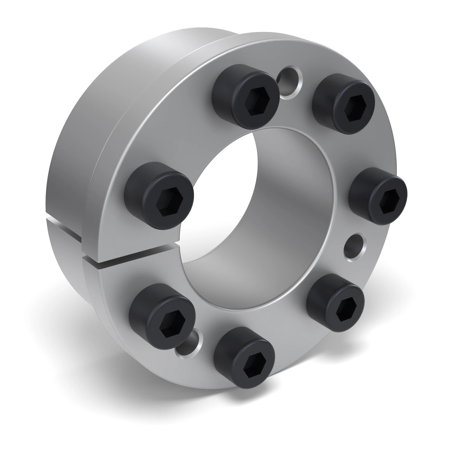 Spannsatz STW31-45x80, Frontalansicht der Stirnseite mit 7 Spannschrauben
