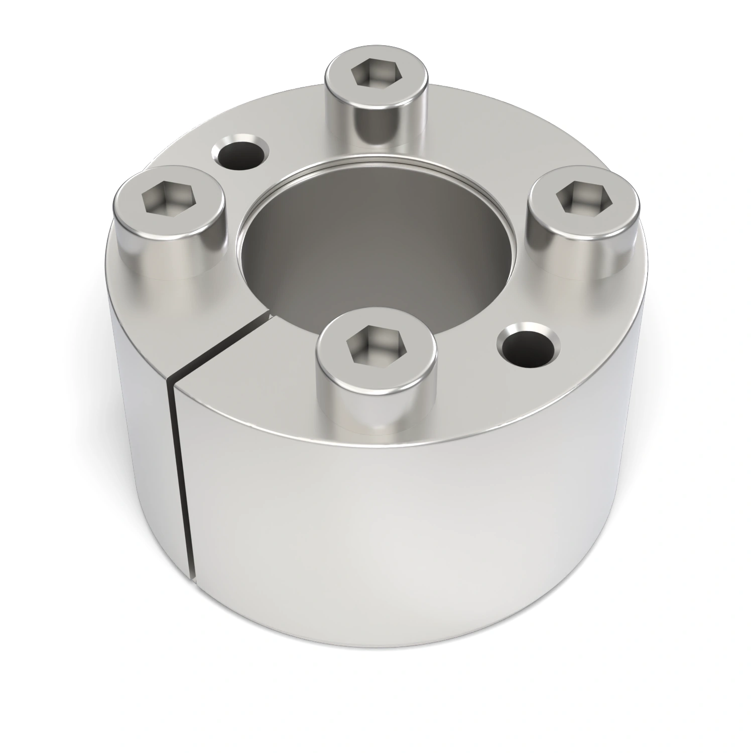 Spannsatz STW71SS-11x22 Edelstahl, liegend in der Draufsicht