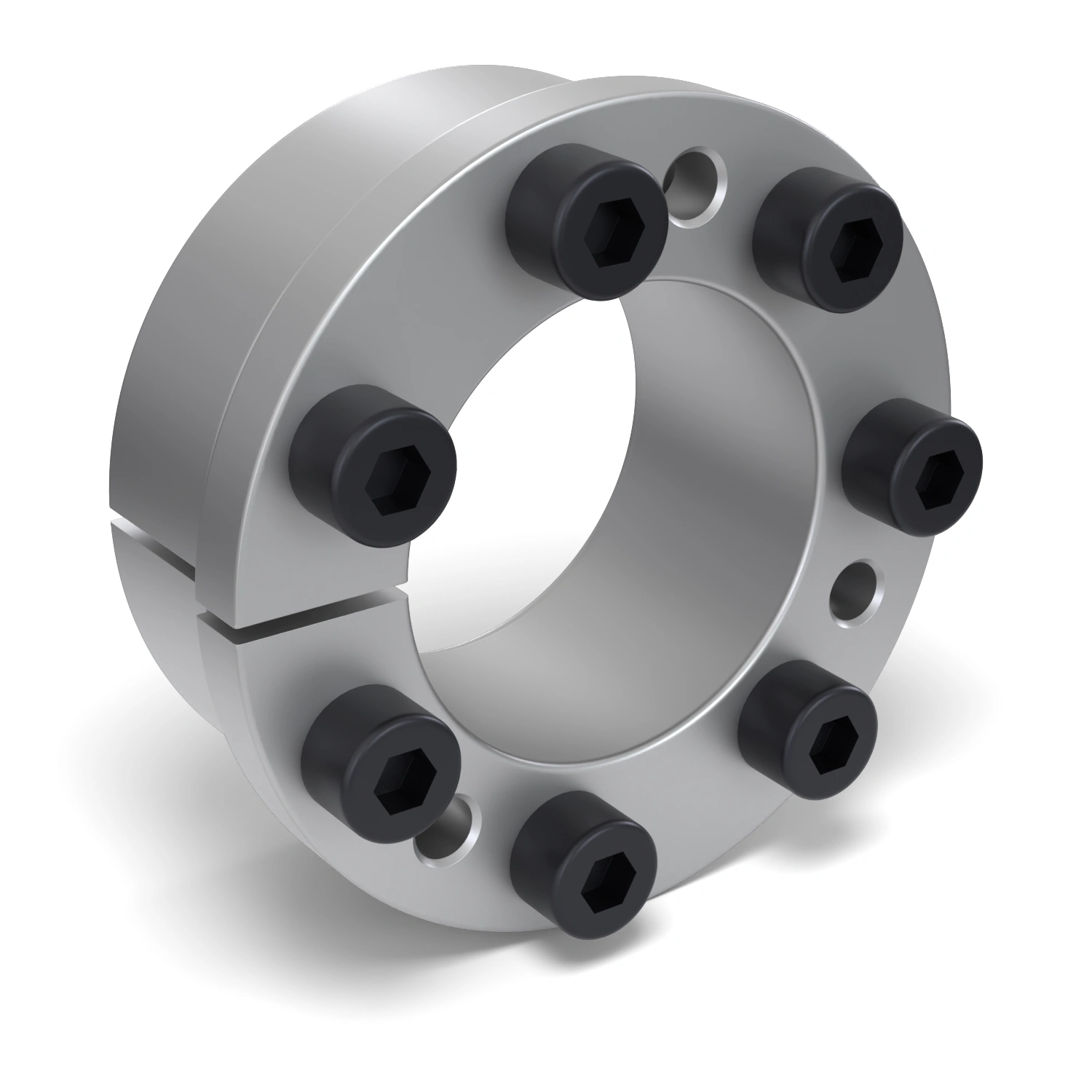 Spannsatz STW31-50x80, Frontalansicht der Stirnseite mit 7 Spannschrauben