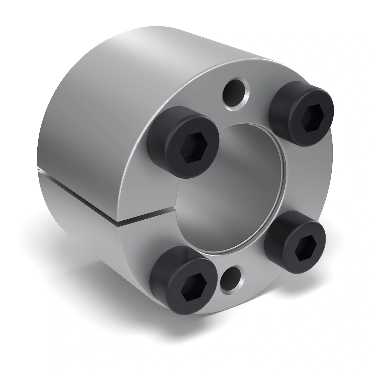 Spannsatz STW71-10x20, Frontalansicht der Stirnseite mit 4 Spannschrauben