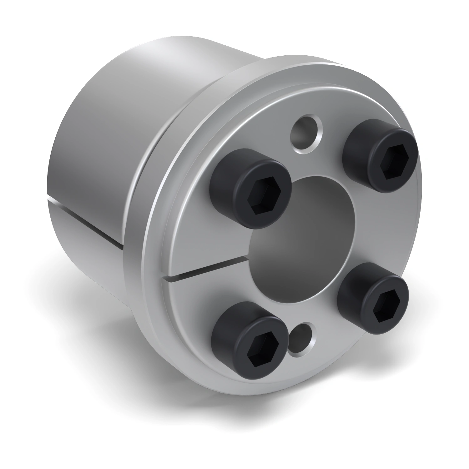 Spannsatz STW73-20x47, Frontalansicht der Stirnseite mit 4 Spannschrauben