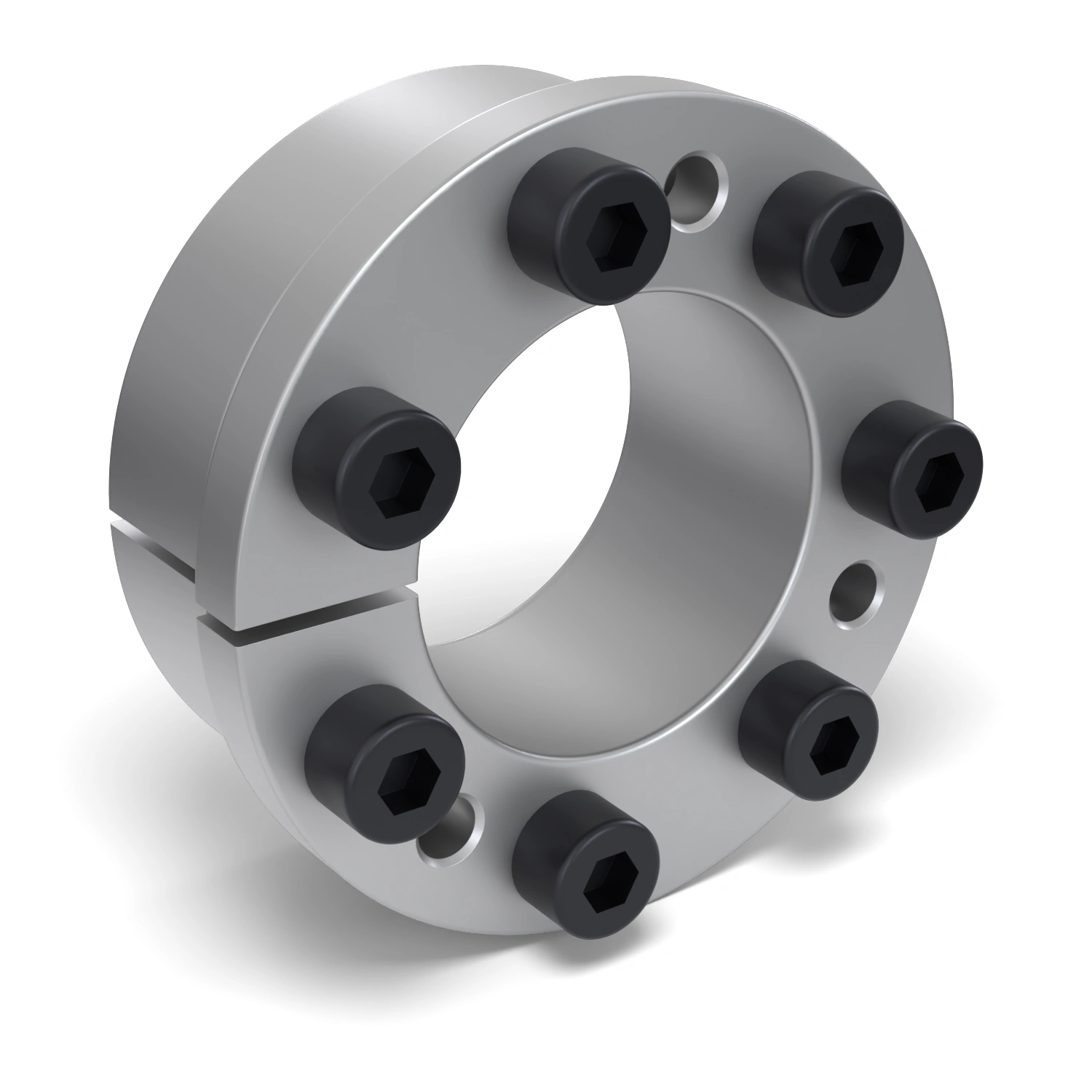 Spannsatz STW31-48x80, Frontalansicht der Stirnseite mit 7 Spannschrauben