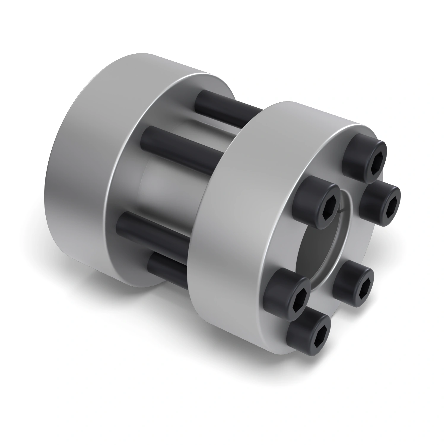 Starre Wellenkupplung STW72-24x55 zur starren Verbindung zweier fluchtender Wellen Ø 24 mm, Außen-Ø 55 mm