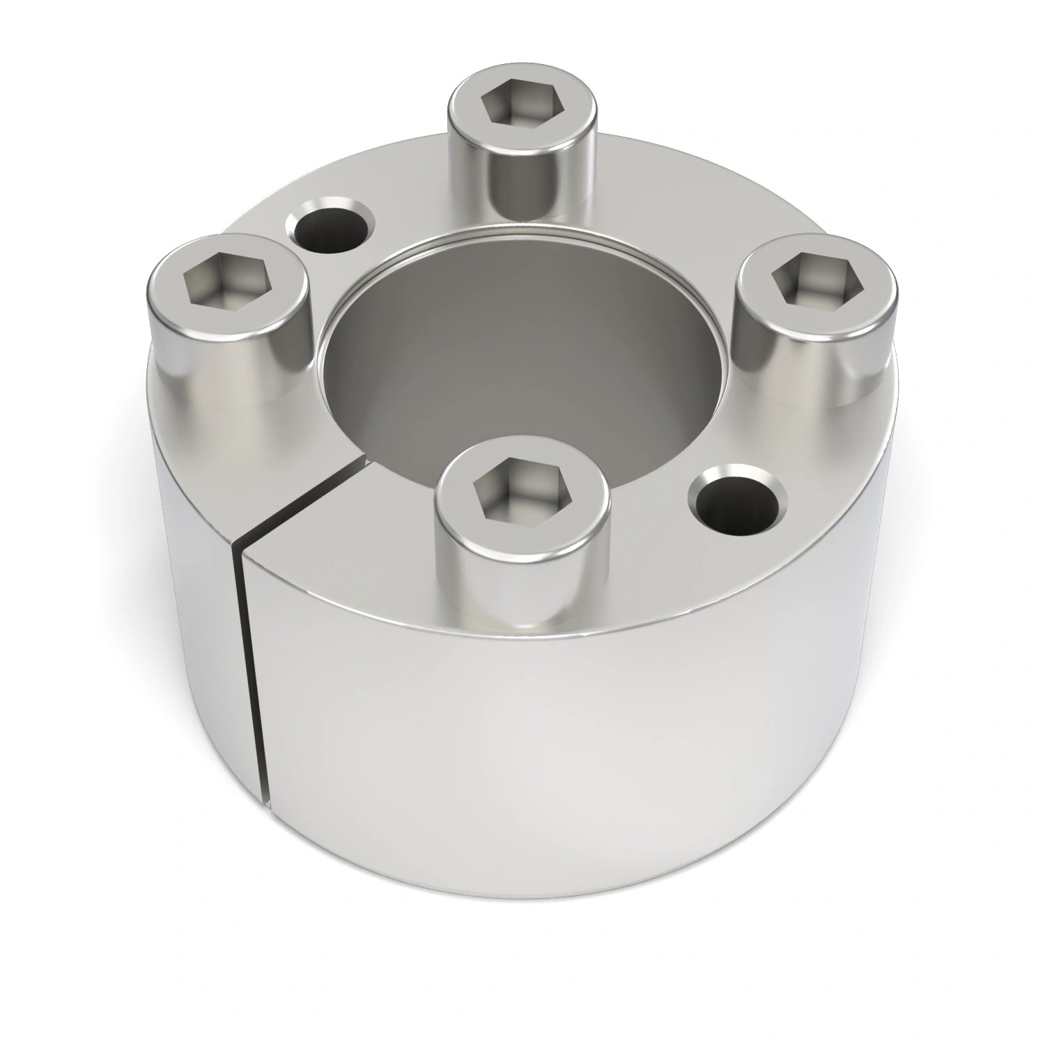 Spannsatz STW71SS-25x47 Edelstahl, liegend in der Draufsicht