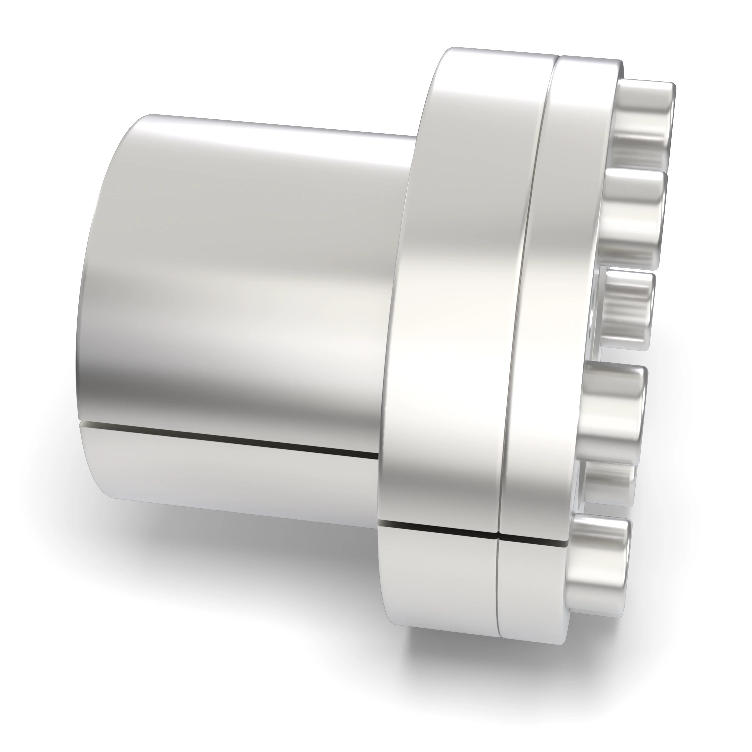 Spannsatz STW27SS-45x59 Edelstahl, Seitenansicht – selbstzentrierende Bauform