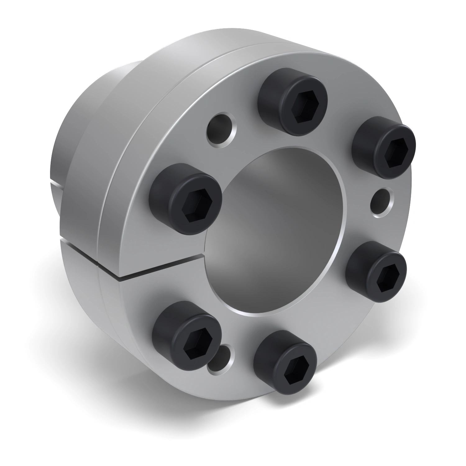 Spannsatz STW27-30x41, Frontalansicht der Stirnseite mit 6 Spannschrauben