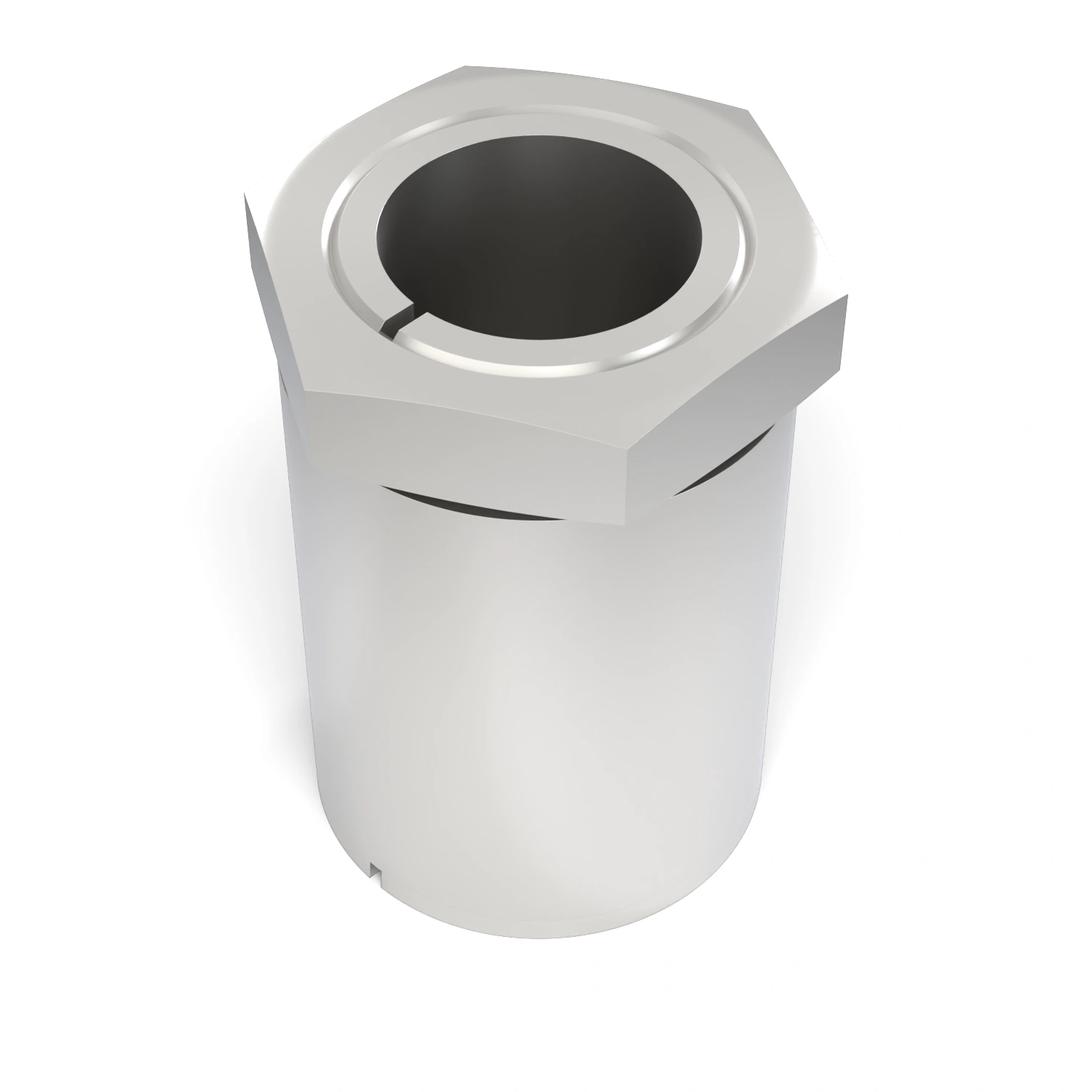 Spannsatz STW64SS-6x10 Edelstahl, liegend in der Draufsicht