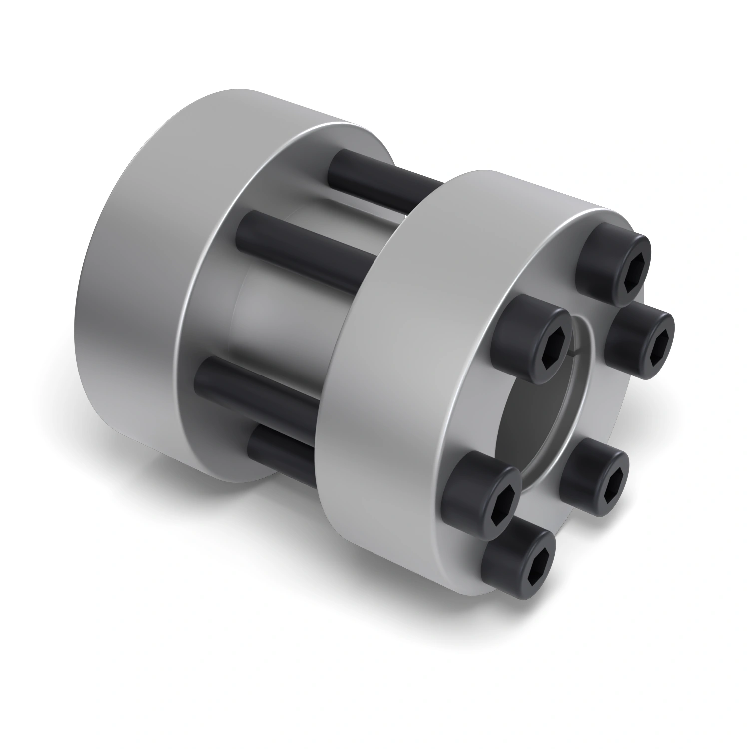 Starre Wellenkupplung STW72-25x55 zur starren Verbindung zweier fluchtender Wellen Ø 25 mm, Außen-Ø 55 mm