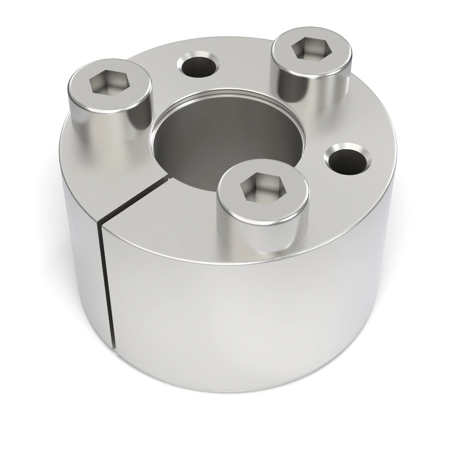 Spannsatz STW71SS-8x18 Edelstahl, liegend in der Draufsicht