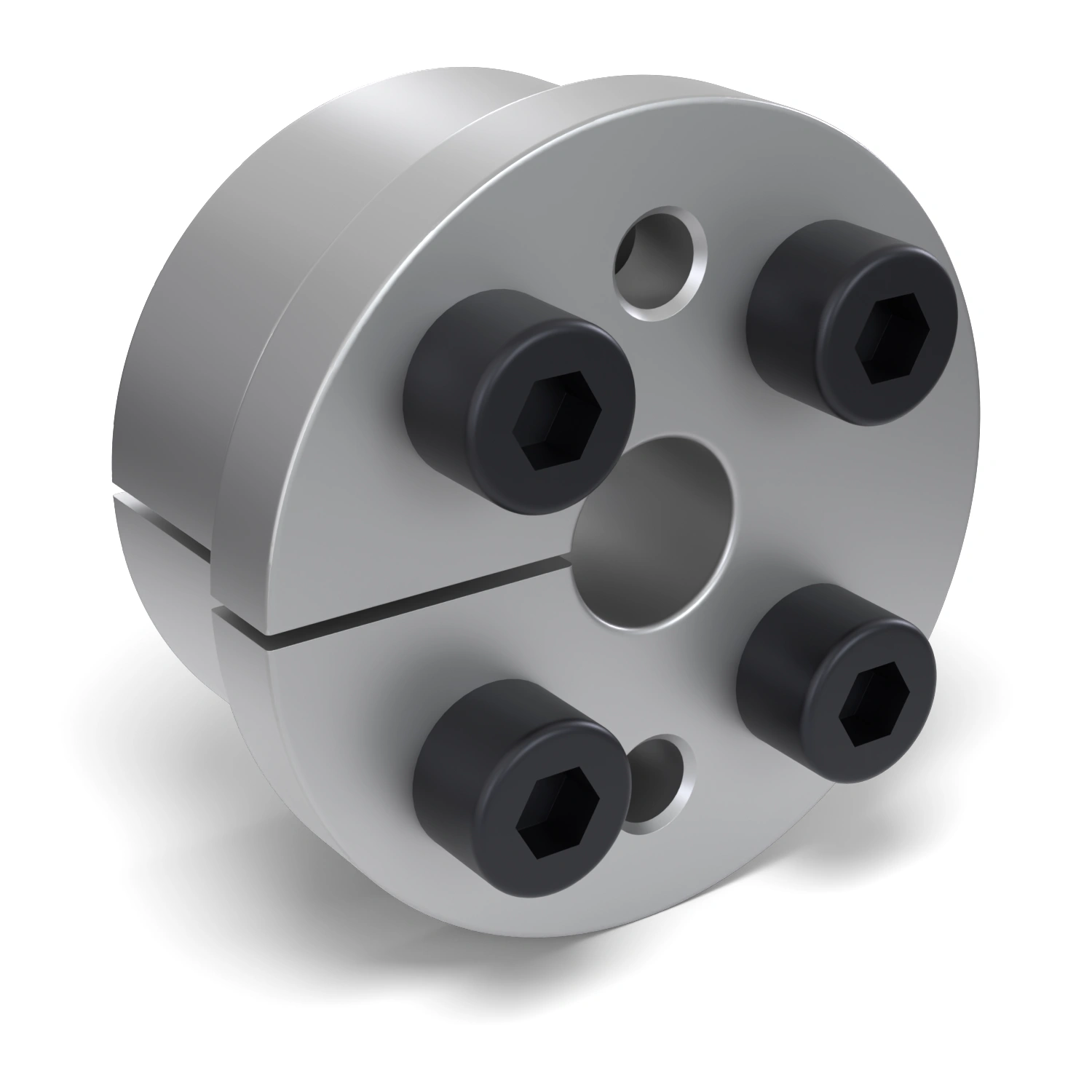 Spannsatz STW31-14x55, Frontalansicht der Stirnseite mit 4 Spannschrauben