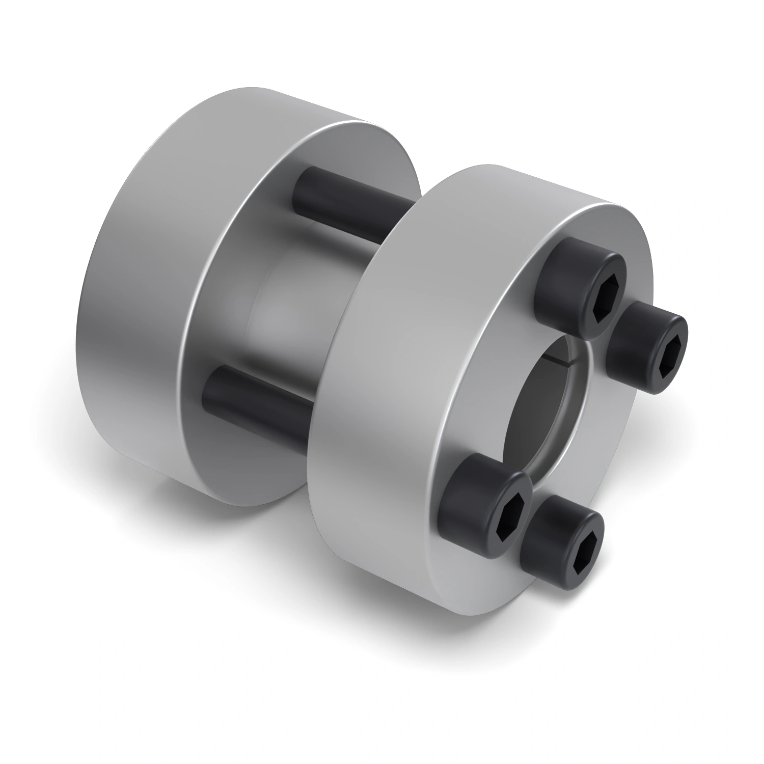 Starre Wellenkupplung STW72-19x50 zur starren Verbindung zweier fluchtender Wellen Ø 19 mm, Außen-Ø 50 mm