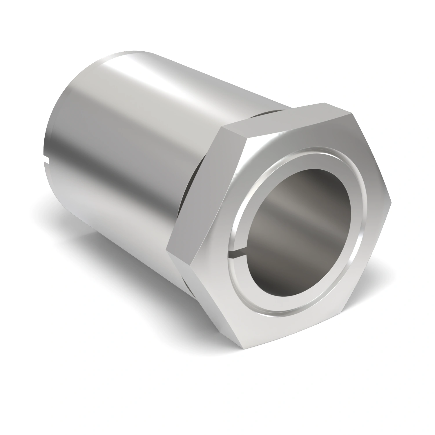 Spannsatz STW64SS-6x10 Edelstahl, Frontalansicht der Stirnseite