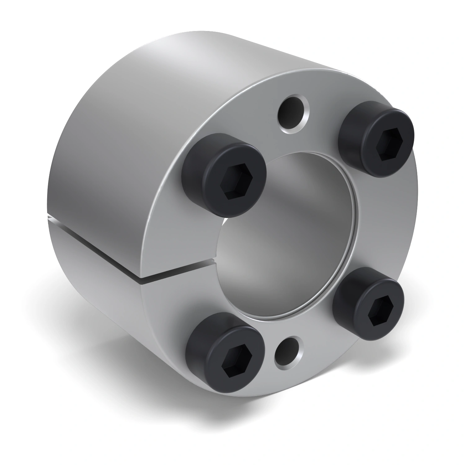 Spannsatz STW71-11x22, Frontalansicht der Stirnseite mit 4 Spannschrauben