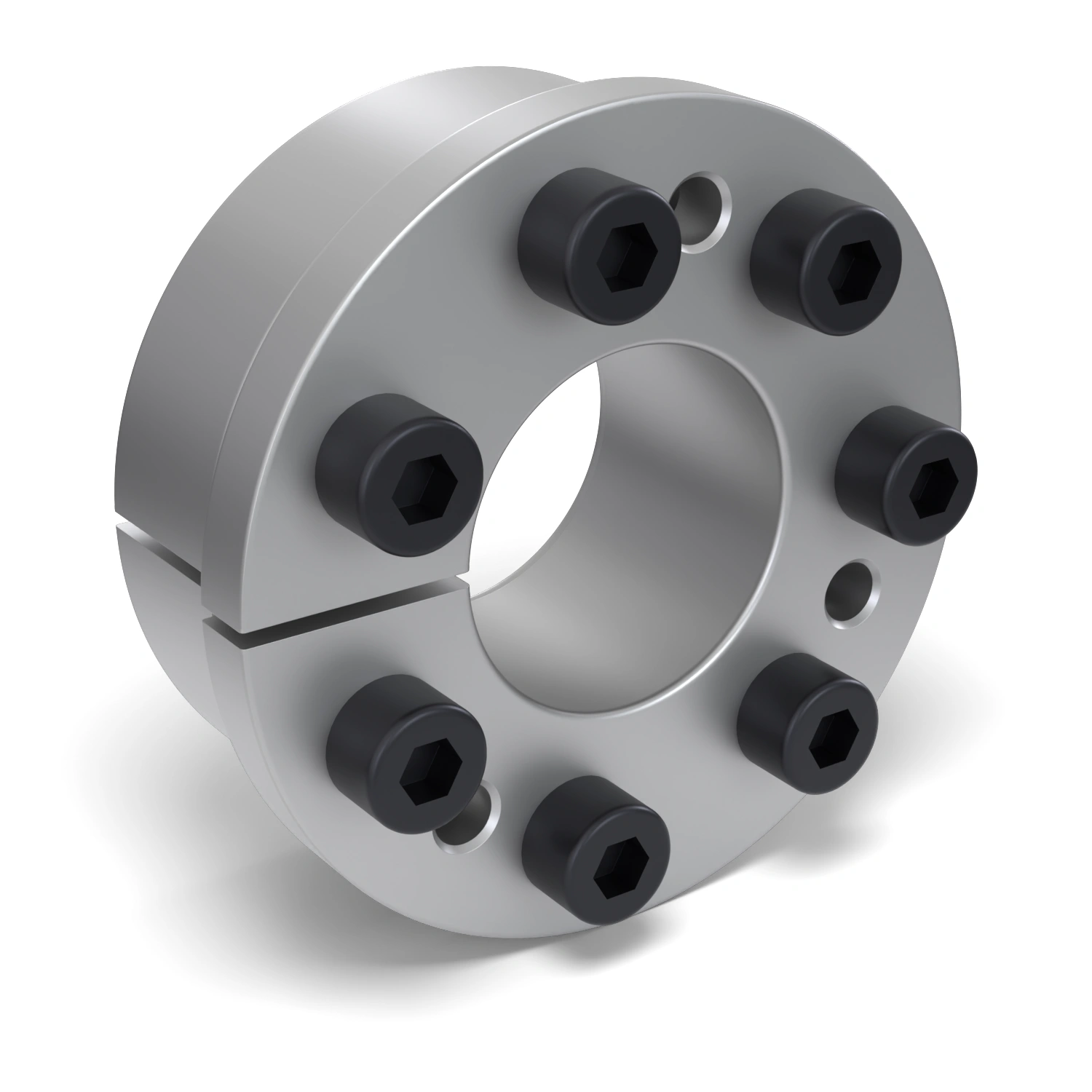 Spannsatz STW31-38x80, Frontalansicht der Stirnseite mit 7 Spannschrauben