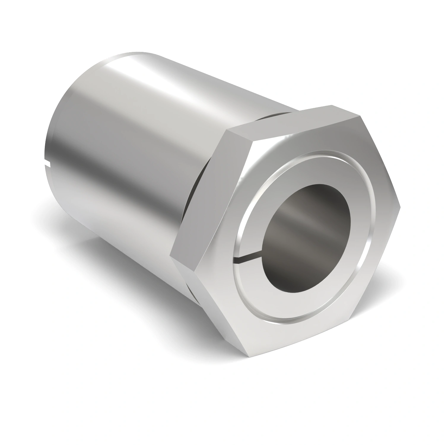 Spannsatz STW64SS-5x10 Edelstahl, Frontalansicht der Stirnseite
